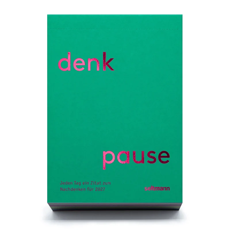 Tischkalender Denkpause 2027 – 365 Zitate | seltmann+söhne