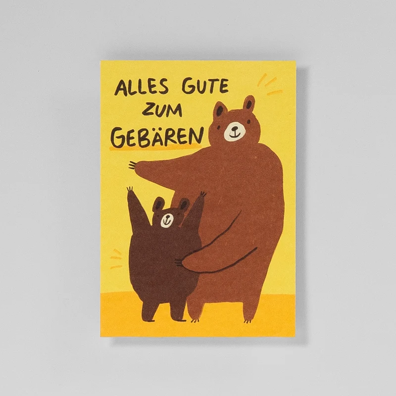 Postkarte Alles Gute zum Gebären