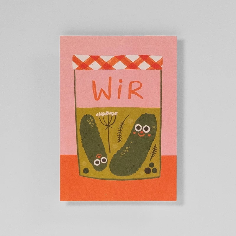 Postkarte Wir Essiggurken