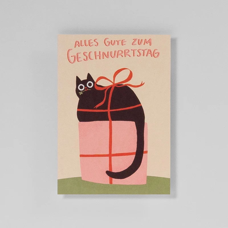 Postkarte Alles Gute zum Geschnurrtstag
